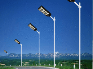 Lampe d'inondation solaire menée