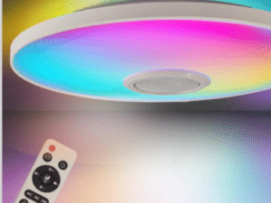 PLAFONNIER MODERNE DORÉ 4 SPOTS LUMINEUX LED - SKAVI